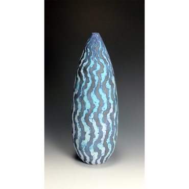Conical Dark Blue Vessel