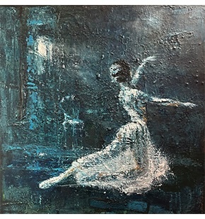 Ballerina In Blue