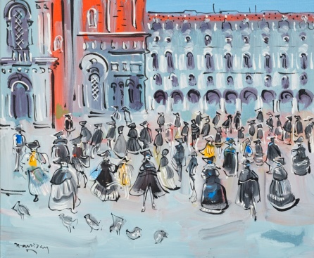 The Piazza During Carnival