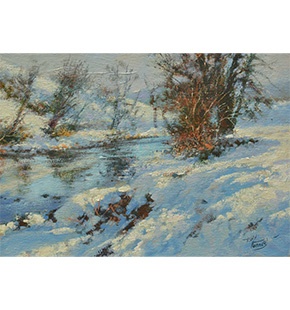 The Snowy Riverbank