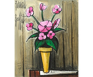 Still Life of Pink Dahlias
