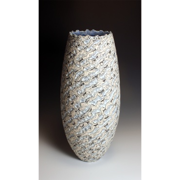 Blue & White Large Ground Vessel 