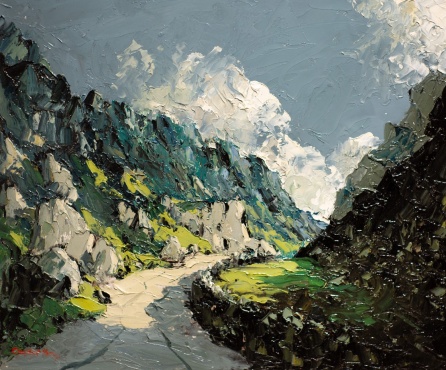 Roadway Through Eyri Valley