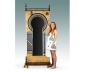Exceptionally Rare Keyhole Hallway Floor Mirror 