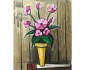 Still Life of Pink Dahlias 